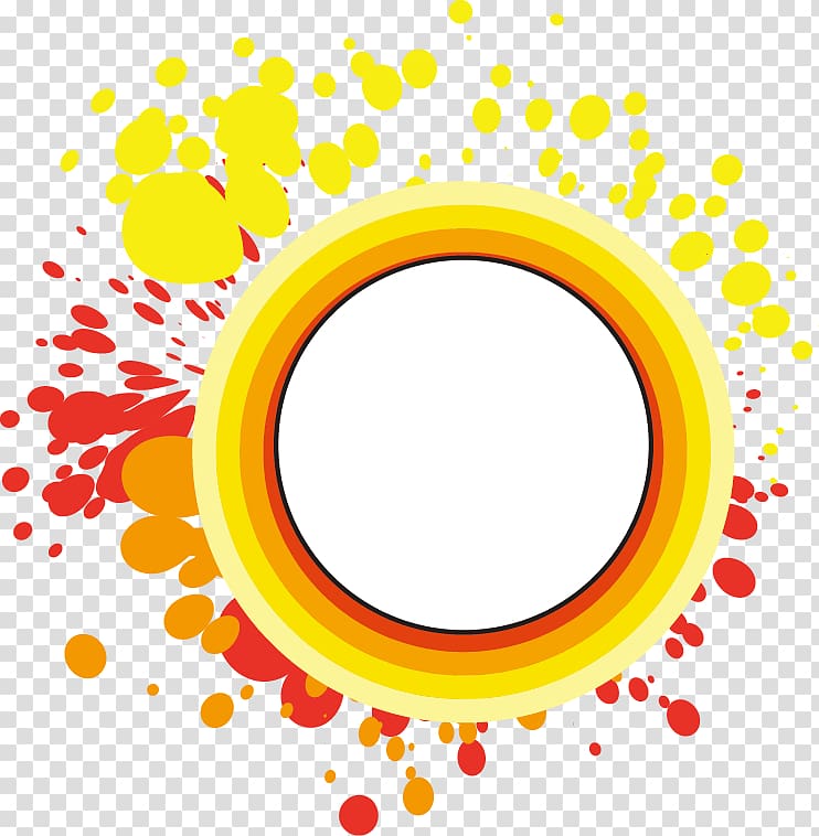 yellow ring illustration, Google Inkstick Icon, Creative colorful ink transparent background PNG clipart