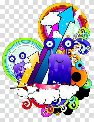 monster and arrow transparent background PNG clipart thumbnail