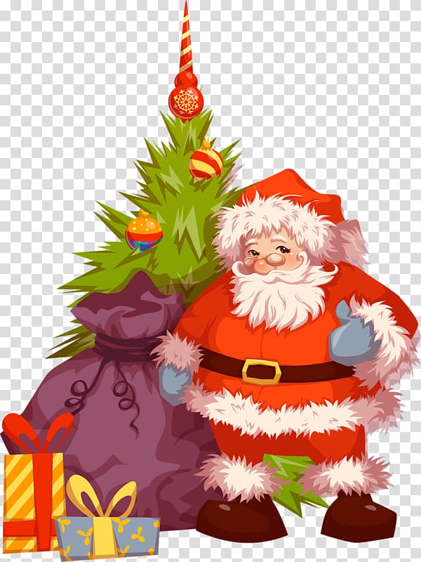 Santa Claus Christmas Illustration, Creative Christmas Santa Claus transparent background PNG clipart