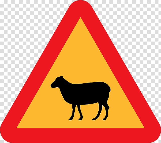 Moose Warning sign Traffic sign graphics , sheepskin transparent background PNG clipart