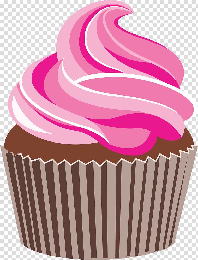 Cupcake Drawing, PINK CAKE transparent background PNG clipart
