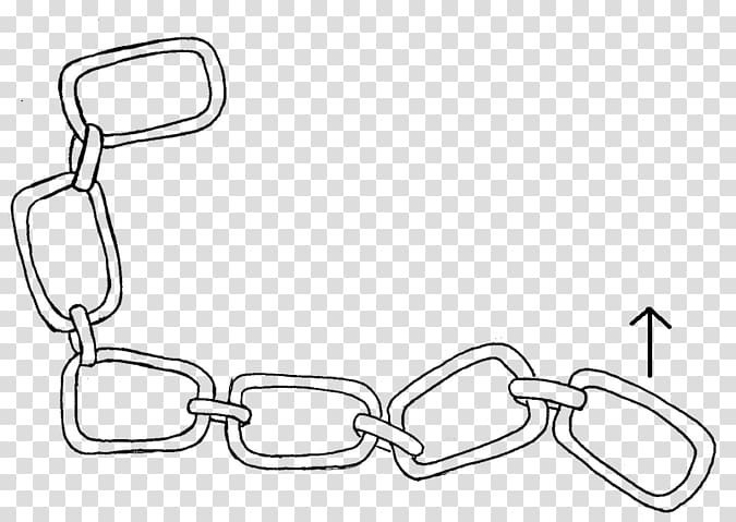 Drawing Line art Chain Sketch, chain transparent background PNG clipart