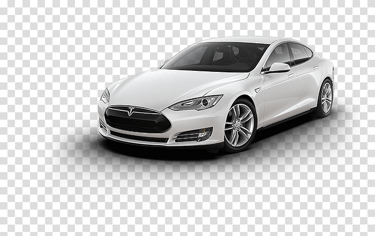 silver Tesla Model S sedan, Tesla Model S transparent background PNG clipart