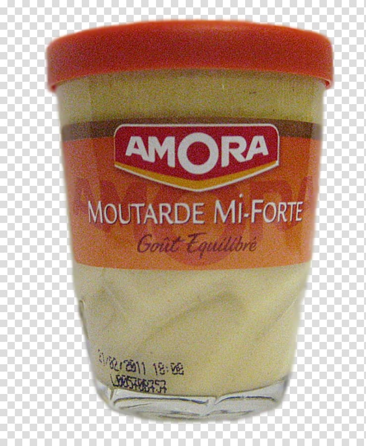 Condiment Amora, Moutarde mi-forte Verre Lotus Amora, Moutarde de Dijon Fine et forte Amora, 195 G Mayonnaise, amora transparent background PNG clipart