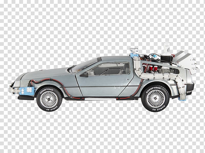 DeLorean DMC-12 Car DeLorean time machine Back to the Future DeLorean Motor Company, car transparent background PNG clipart