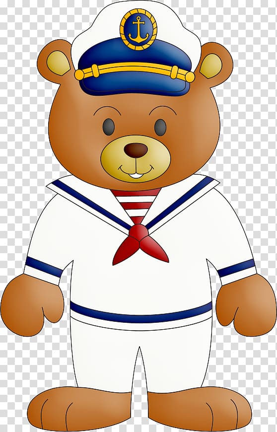 Bear Sailor Art Drawing, bear transparent background PNG clipart