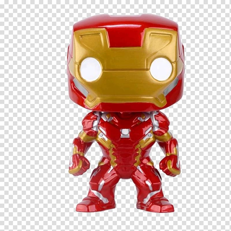 Iron Man Captain America War Machine Funko Action & Toy Figures, Iron Man transparent background PNG clipart