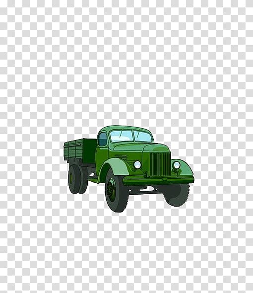 Green Vecteur, Little green army truck transparent background PNG clipart