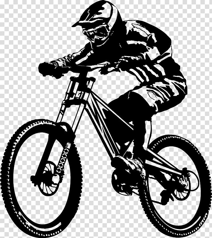 Downhill mountain biking Cycling Bicycle Mountain bike Tattoo, cycling transparent background PNG clipart