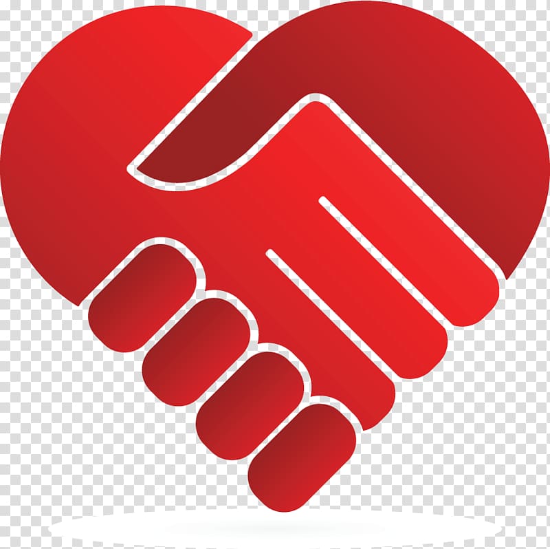 Hand heart Handshake, heart transparent background PNG clipart