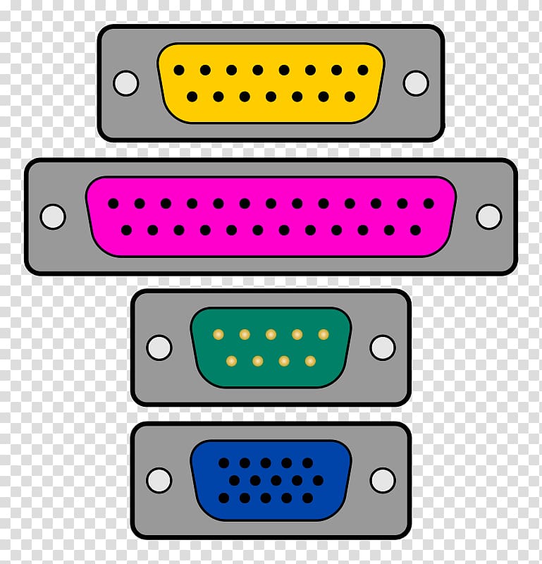 VGA connector Computer port Serial port Parallel port , Serial transparent background PNG clipart