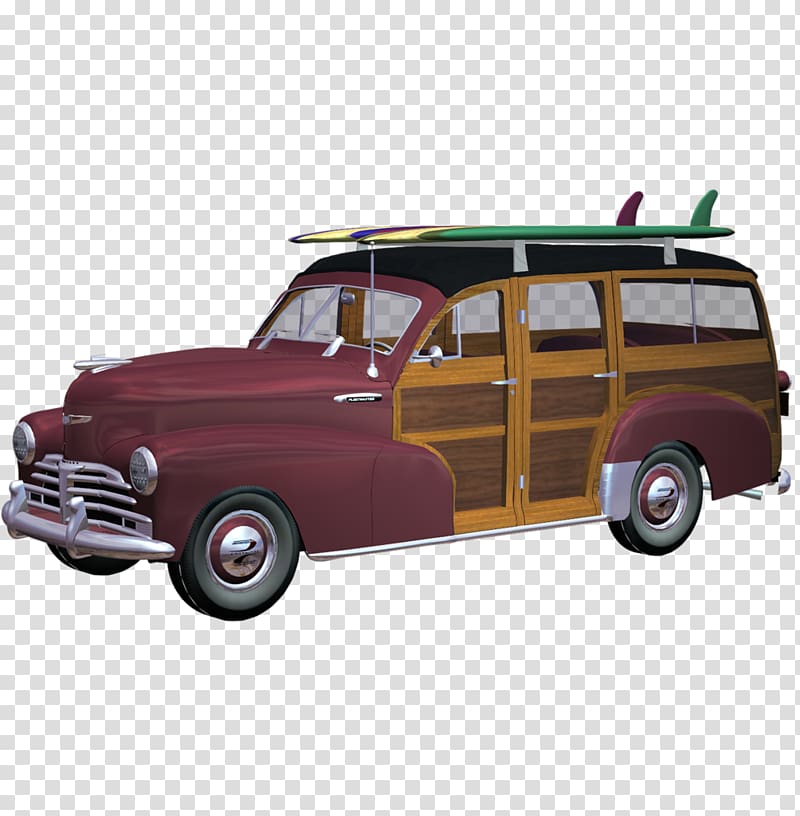 Vintage car Woodie , Cartoon classic cars transparent background PNG clipart