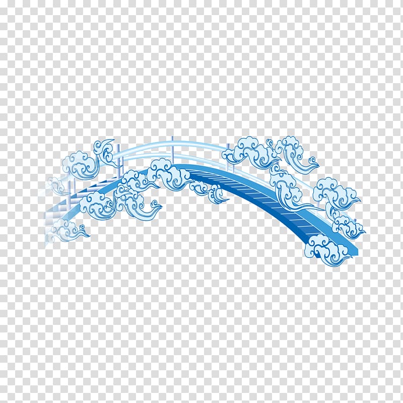 u9d72u6a4b Qixi Festival Zhi Nu, On the bridge transparent background PNG clipart