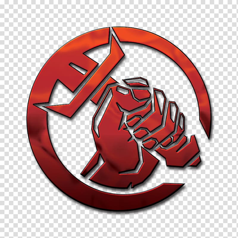 Logo Emblem Decapoda Brand , rot transparent background PNG clipart