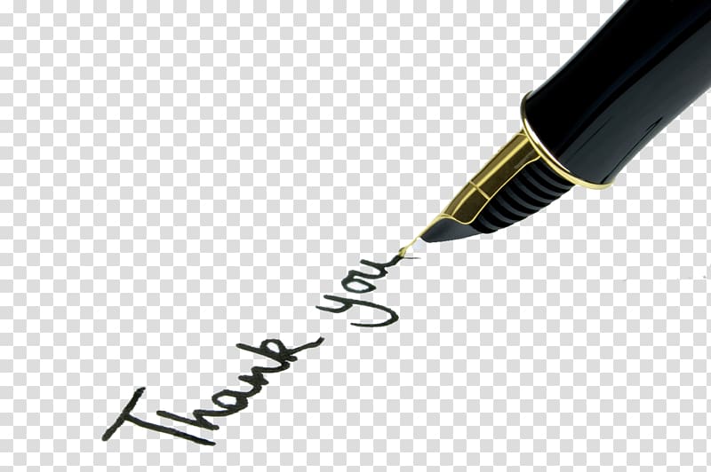 black thank you wrote pen , Handwriting Letter of thanks Business letter, THANK,YOU pen transparent background PNG clipart
