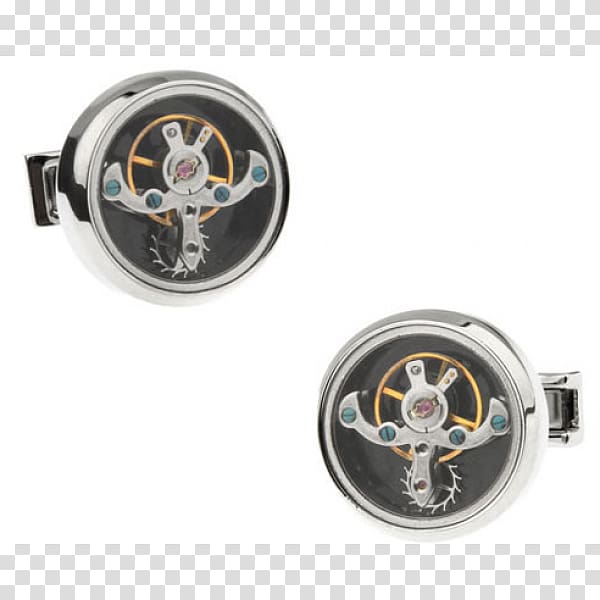 Cufflink Tourbillon Watch Jewellery Clock, watch transparent background PNG clipart