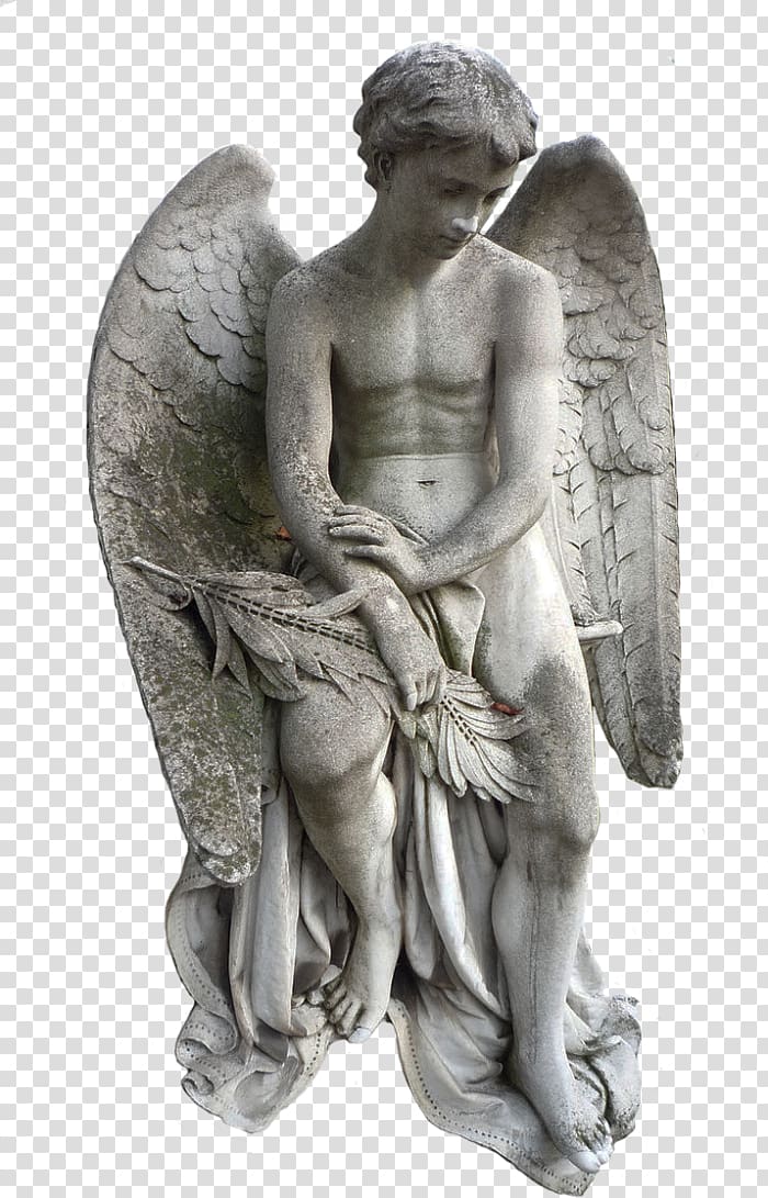 Statue Sculpture Angel, angel transparent background PNG clipart