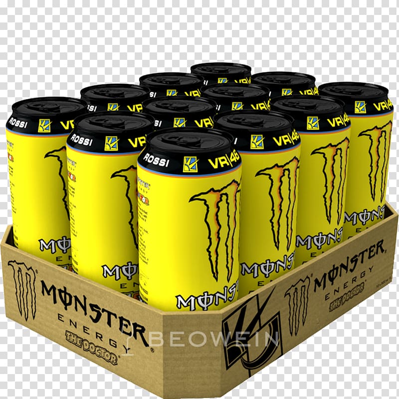 Monster Energy Energy drink Sky Racing Team by VR46 Crisp Iced tea, Monster energy drink transparent background PNG clipart