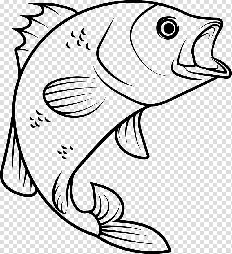 black fish illustration, Fish Euclidean Computer file, Big mouth fish transparent background PNG clipart