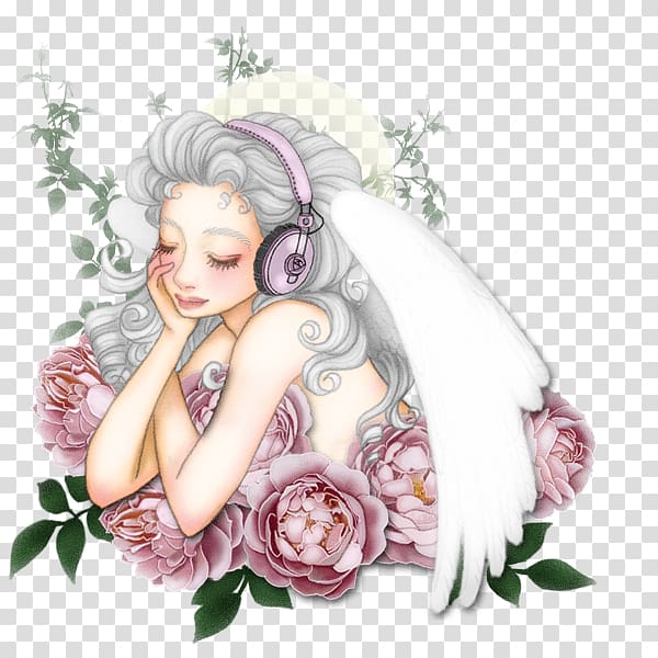 Floral design Miyazaki Association Hobby Rose, Angel Art transparent background PNG clipart