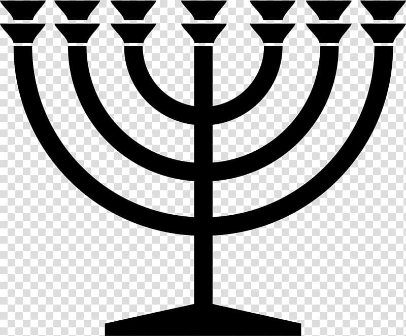 Jewish symbolism Menorah Judaism Star of David, Judaism transparent background PNG clipart