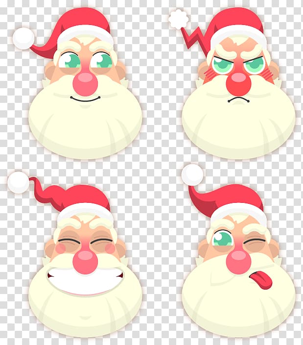 Santa Clauss reindeer Santa Clauss reindeer, Flat Lovely Santa Claus transparent background PNG clipart