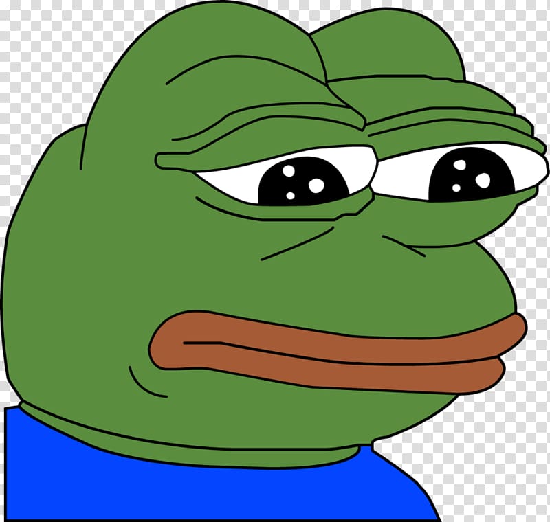 Pepe the Frog Feeling Meme , sad transparent background PNG clipart