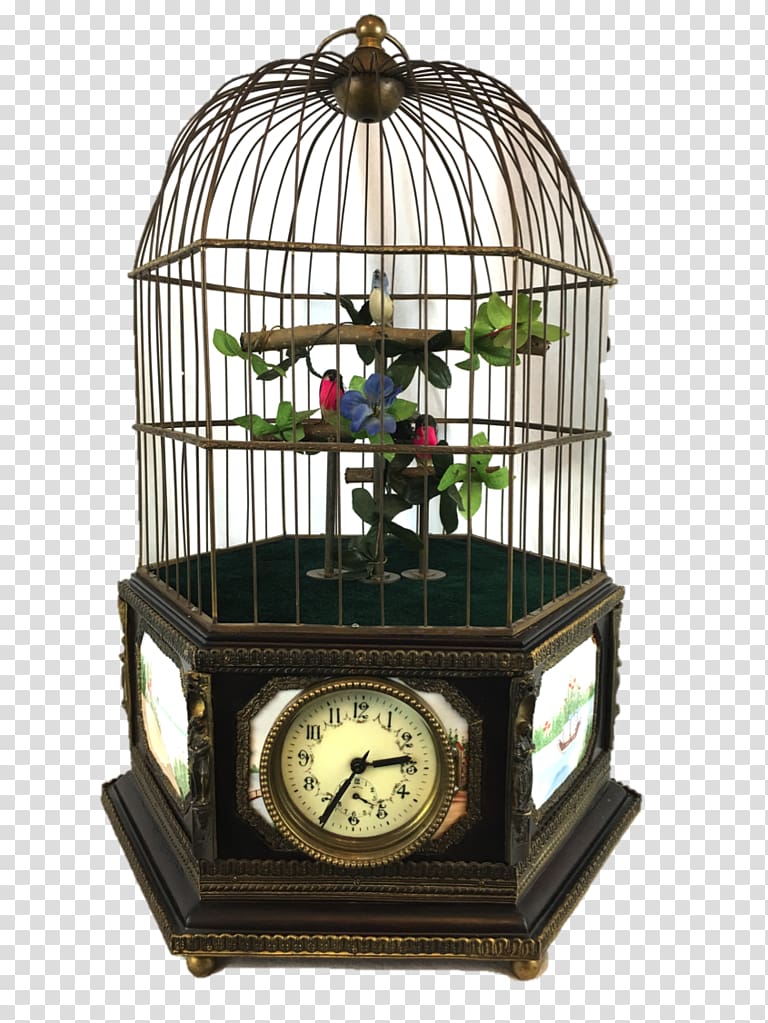 Mantel clock Singer Galleries LTD Antiques, Appraisals, and Estate Sales Decorative arts Floor & Grandfather Clocks, birdcage transparent background PNG clipart