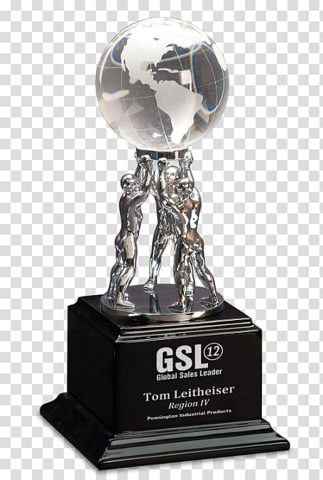 Award Teamwork Globe Commemorative plaque Trophy, crystal Trophy transparent background PNG clipart