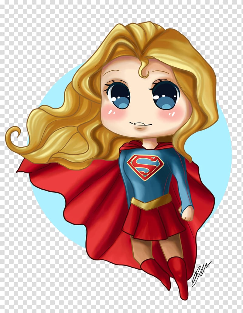Batgirl Diana Prince Chibi Supergirl, supergirl transparent background PNG clipart