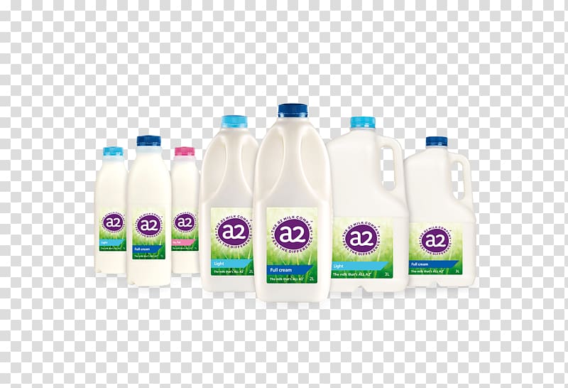 The a2 Milk Company Milk bottle Dairy, milk transparent background PNG clipart