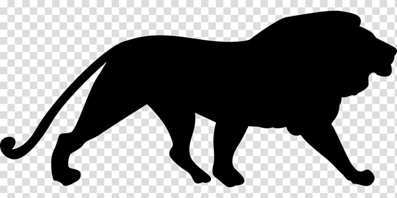 Lion Cougar Silhouette , lion transparent background PNG clipart