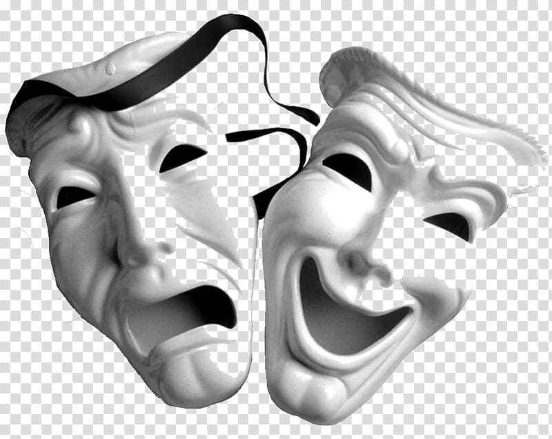 Theatre of Ancient Greece Mask Tragedy Comedy, mask transparent background PNG clipart
