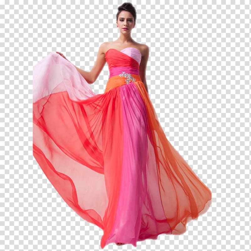 Wedding dress Evening gown Prom, dress transparent background PNG clipart