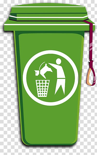 Rubbish Bins & Waste Paper Baskets Recycling bin Green bin, container transparent background PNG clipart