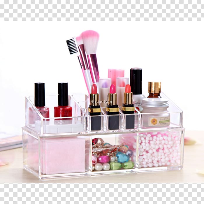 Cosmetics Cotton Balls Box Lipstick Perfume, Multi-purpose transparent background PNG clipart