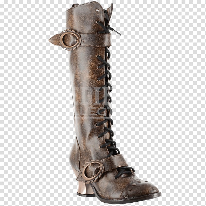 Hades Steampunk Knee-high boot Shoe, boot transparent background PNG clipart