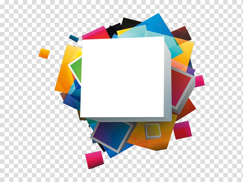 white box illustration, Color Cube Square, Cube transparent background PNG clipart