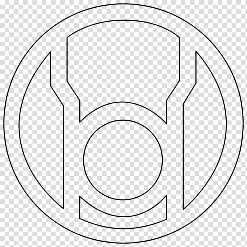 green lantern emblem black and white