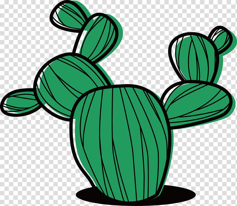 Cactaceae Succulent plant Cartoon , painted cactus transparent background PNG clipart
