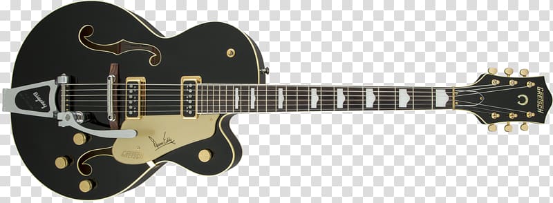 Gretsch Electric guitar Bigsby vibrato tailpiece Semi-acoustic guitar, Gretsch transparent background PNG clipart