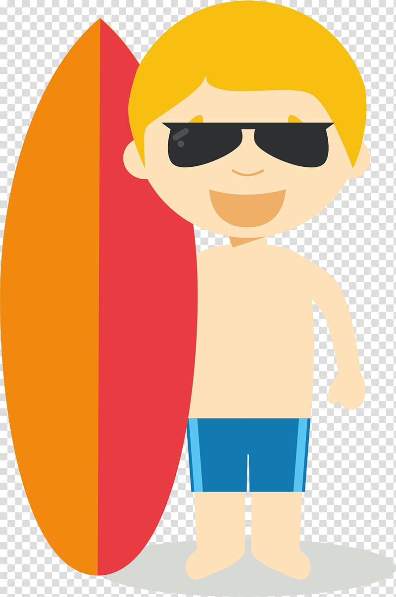 Surfing Australia Mural , hand-painted surfing teenager transparent background PNG clipart