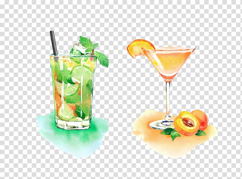 Orange juice Cocktail garnish Sea Breeze, Lemon juice and peach juice transparent background PNG clipart