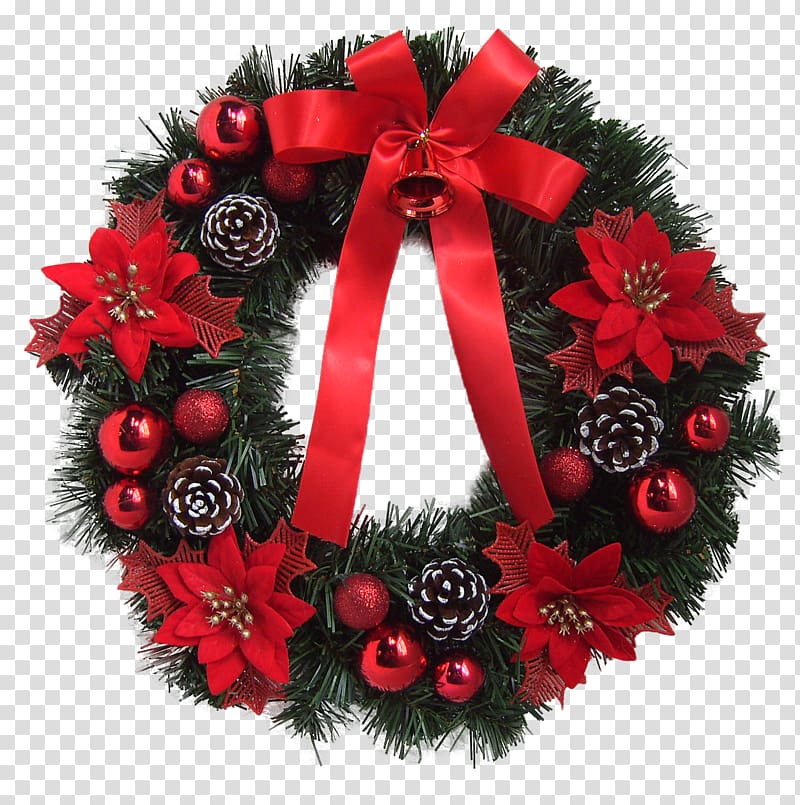 Wreath Festoon Christmas ornament Garland, christmas transparent background PNG clipart