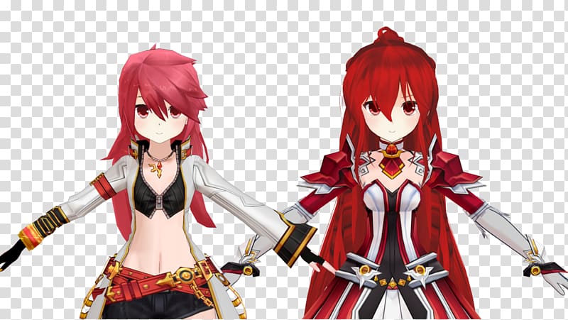 Elsword Elesis Anime Character El Lady, Anime transparent background PNG clipart