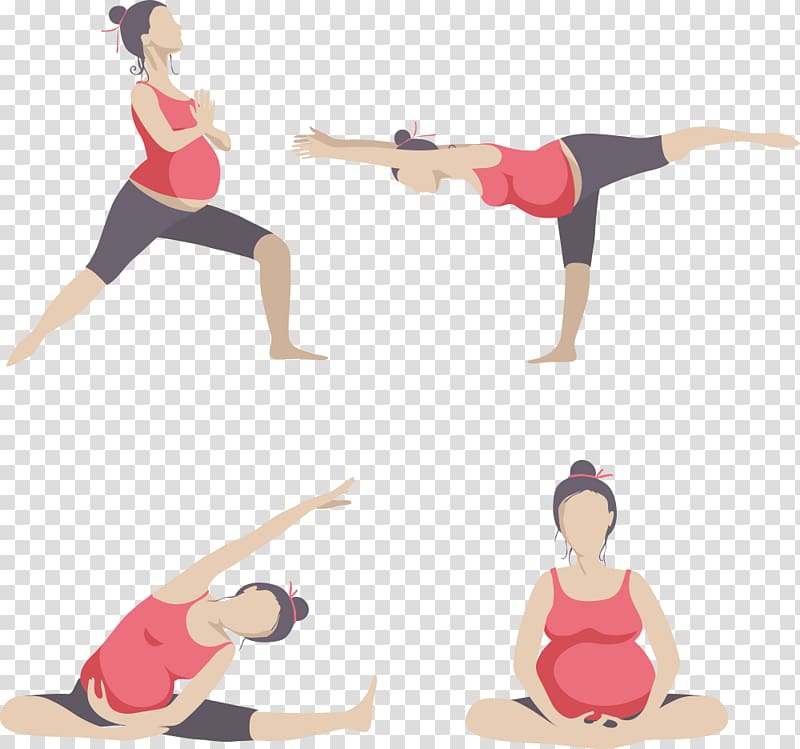 maternity yoga , Yoga Pregnancy Physical exercise Woman, pregnant mother yoga transparent background PNG clipart