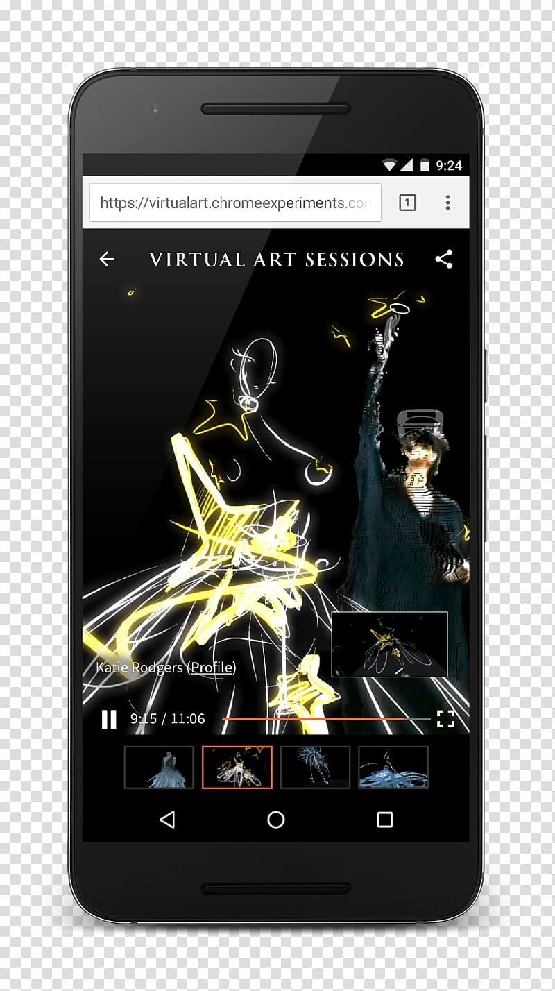 Smartphone Tilt Brush Virtual art Virtual reality, smartphone transparent background PNG clipart