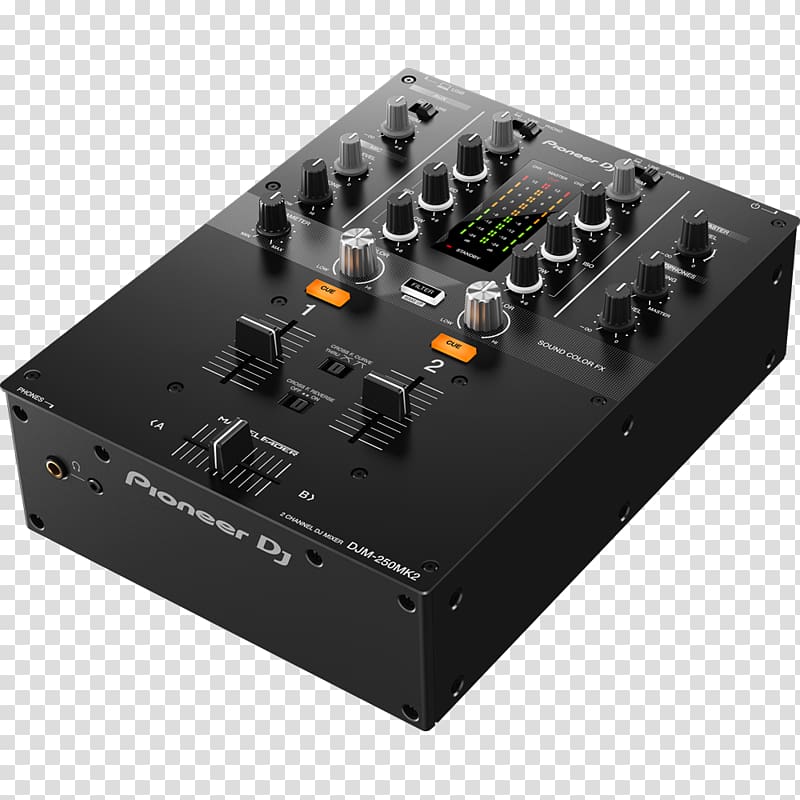 DJ Mixer Pioneer DJ DJM-250MK2 Disc jockey Audio Mixers, others transparent background PNG clipart