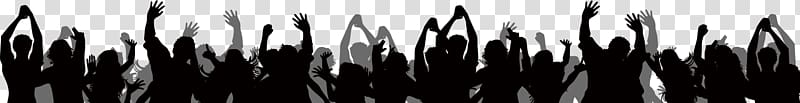 cheering crowd transparent background PNG clipart