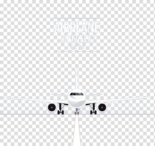 White Pattern, airplane on the runway transparent background PNG clipart